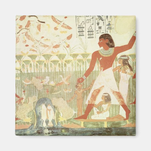 狩りと魚釣り マグネット (正面)