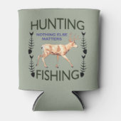 狩りと魚釣り 缶クーラー (正面)