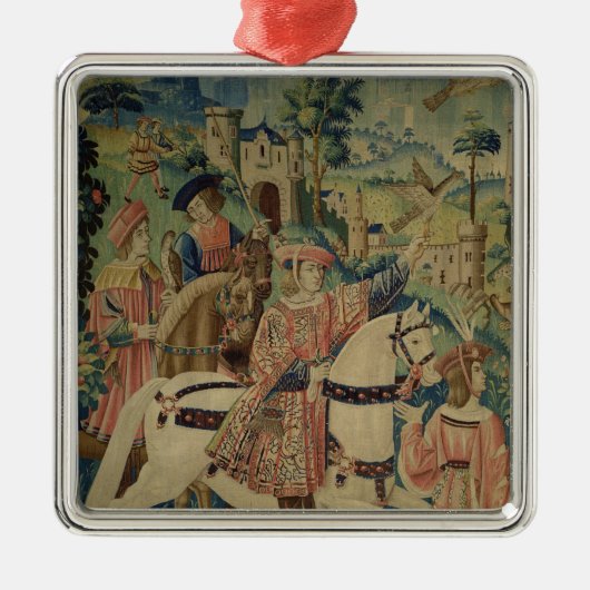 狩りのために去ること メタルオーナメント (正面)