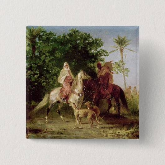 狩りのための出発 缶バッジ (正面)