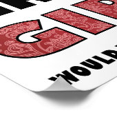 狩りのような女の子おもしろい狩り ポスター (角)