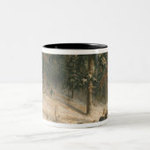 狩りのアメリカヘラジカ ツートーンマグカップ (中央)