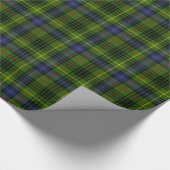 狩りのステュワートのタータンチェック ラッピングペーパー (角)