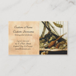 狩りのトロフィ、1862年のクロード・モネ 名刺