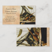 狩りのトロフィ、1862年のクロード・モネ 名刺 (正面/裏面)