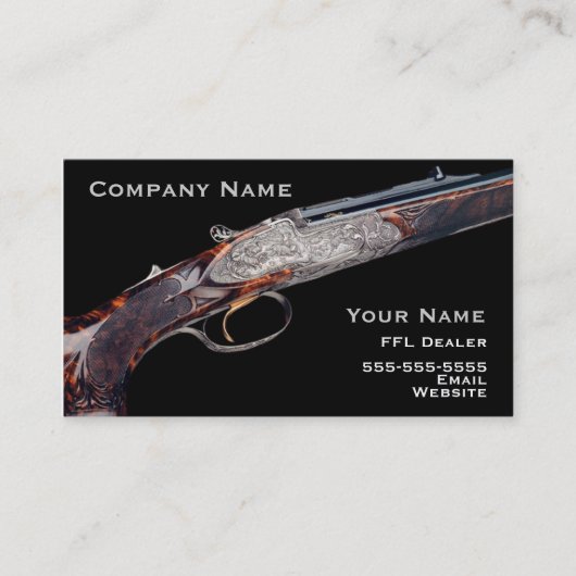 狩りのライフルの名刺2 名刺 (正面)