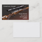 狩りのライフルの名刺 名刺 (正面/裏面)