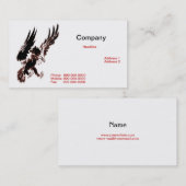 狩りのワシの名刺 名刺 (正面/裏面)