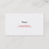 狩りのワシの名刺 名刺 (裏面)