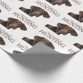 狩りの光沢のあるハイイログマの本当の精神 ラッピングペーパー (角)