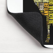 狩りの単語の雲 マウスパッド (コーナー)