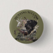 狩りの成功 缶バッジ (正面)