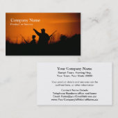 狩りの日没の名刺 名刺 (正面/裏面)