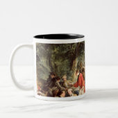 狩りの昼食1737年 ツートーンマグカップ (左)
