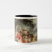 狩りの昼食1737年 ツートーンマグカップ (中央)