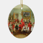 狩りの朝食、独身のホール1836年(油 セラミックオーナメント (右)