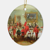 狩りの朝食、独身のホール1836年(油 セラミックオーナメント (左)