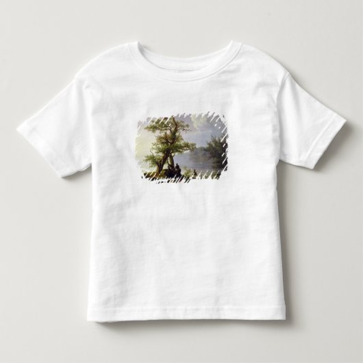 狩りの水鳥1828年 トドラーTシャツ (正面)