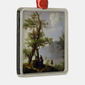 狩りの水鳥1828年 メタルオーナメント (右)