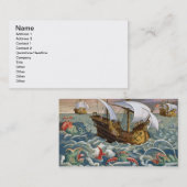 狩りの海の創造物は、「Venationes Fからの84をめっきします 名刺 (正面/裏面)
