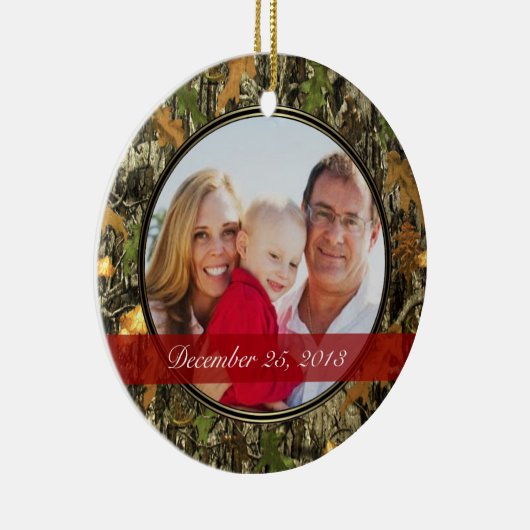 狩りの迷彩柄のオーナメント セラミックオーナメント (右)