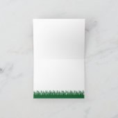 狩りの迷彩柄のシカはメッセージカード感謝していしています サンキューカード (内部)