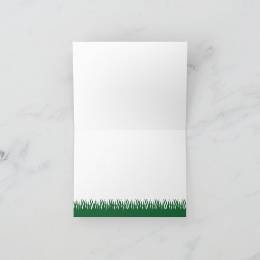 狩りの迷彩柄のシカはメッセージカード感謝していしています サンキューカード (内部)