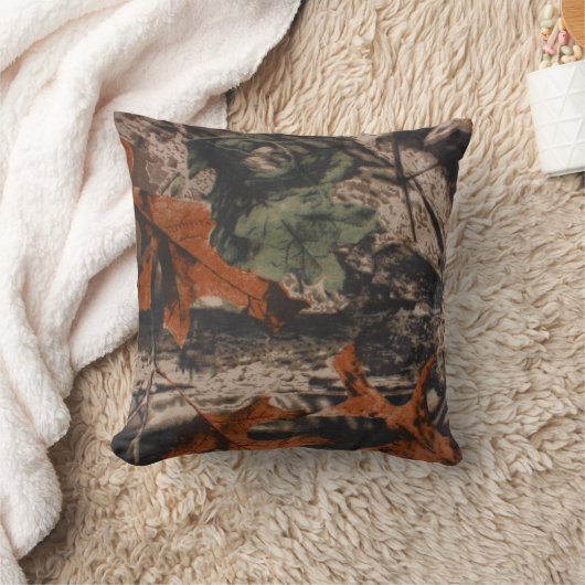 狩りの迷彩柄のハンターのカムフラージュの投球のソファの枕 クッション (ブランケット)