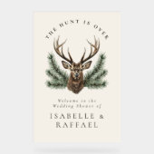 狩りはアントラエレガントーディアスタグヘッドの上結婚にある アクリルサイン (正面)