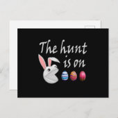狩りはイースターウサギの卵狩り ポストカード (正面/裏面)