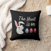 狩りはイースターバニー卵狩り クッション (ブランケット)