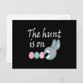 狩りはイースターラビットエッグ狩り ポストカード (正面/裏面)