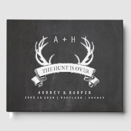 狩りはオパーソナライズされたバ結婚ーズゲストブック ゲストブック