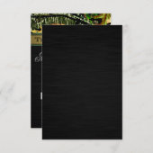 狩りはオーバー狩り迷彩柄ウェディングRSVPカード 出欠カード (正面/裏面)