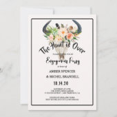 狩りはオーバー素朴ボホフローラ婚約パーティ 招待状 (正面)