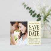 狩りはオーバー迷彩柄セーブ・ザ・デート案内 案内ポストカード (スタンド正面)