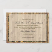 狩りはオーバー迷彩柄結婚式招待状 招待状 (裏面)