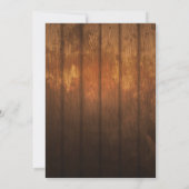 狩りはカップルのシャワー招待状を過ぎた 招待状 (裏面)