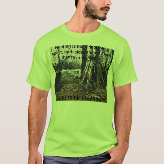 狩りはスポーツではないです。 spor… tシャツ (正面)