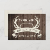 狩りはバーンウッド素朴以上ありがとう サンキューカード (正面/裏面)