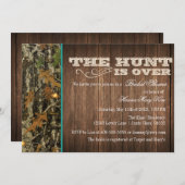 狩りはブライダルシャワーの招待状にあります 招待状 (正面/裏面)