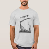 狩りはライフウッズキジと散弾銃 Tシャツ (正面)