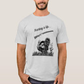 狩りはライフウッズトルコとショットガン Tシャツ (正面)