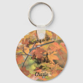狩りはライフパーソナライズされたバックとショットガン キーホルダー (正面)