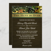 狩りは狩りの迷彩柄の結婚式招待状にあります 招待状 (正面/裏面)
