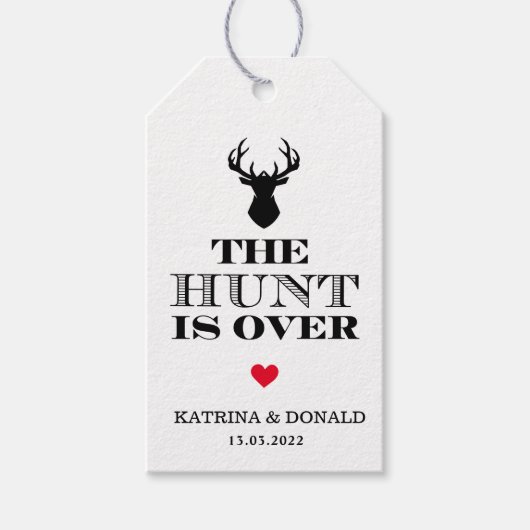 狩りは田舎の素朴結婚式より ギフトタグ (正面)
