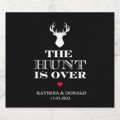 狩りは田舎の素朴結婚式より ビールラベル (シングルラベル)