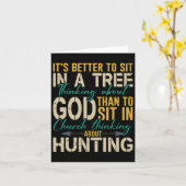 狩りは神について木の上に座っ考えておいた方がよい カード (黄色い花)