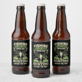 狩りは私の人生の多くの問題を解決する ビールラベル (ボトル)