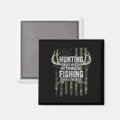 狩りは私の問題の大部分を解決魚釣りThe Res マグネット (正面/裏面)